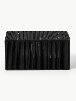 Handgewebte Aufbewahrungsboxen Gabe aus Seil, 2er-Set