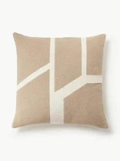 Handgewebte Kissenhülle Asta mit geometrischem Muster