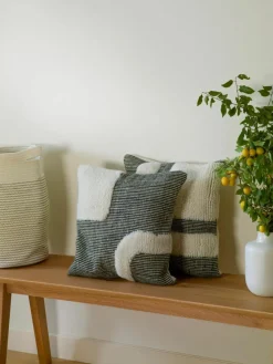 Handgewebte Kissenhülle Wool