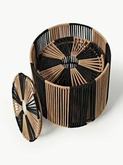 Handgewebte Wäschekörbe Gabe aus Seil, 2er-Set