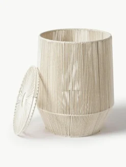 Handgewebte Wäschekörbe Gabe aus Seil, 2er-Set