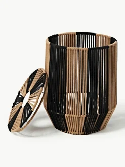 Handgewebte Wäschekörbe Gabe aus Seil, 2er-Set