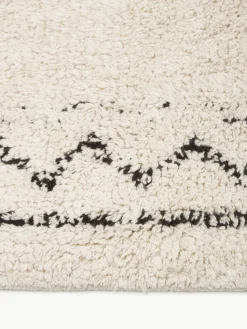 Handgewebter Baumwollläufer Fionn mit Fransen