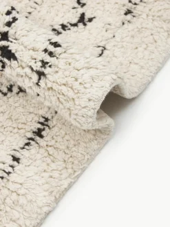 Handgewebter Baumwollläufer Fionn mit Fransen