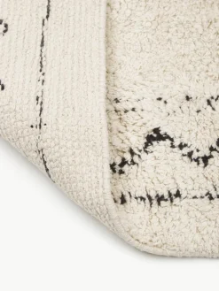 Handgewebter Baumwollläufer Fionn mit Fransen