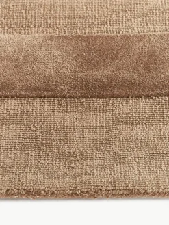 Handgewebter Baumwollteppich Dania mit Hoch-Tief-Struktur