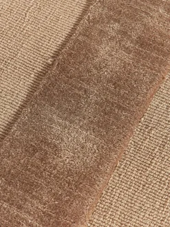 Handgewebter Baumwollteppich Dania mit Hoch-Tief-Struktur