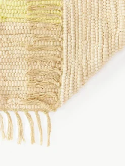 Handgewebter Baumwollteppich Chindi mit Fransen