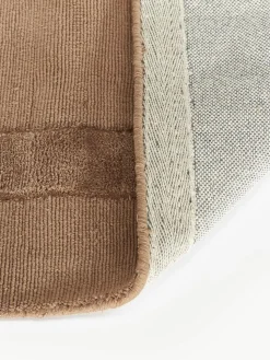 Handgewebter Baumwollteppich Dania mit Hoch-Tief-Struktur