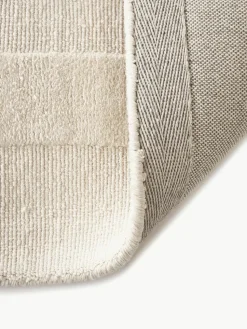 Handgewebter Baumwollteppich Dania mit Hoch-Tief-Struktur