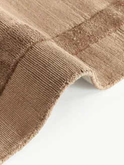 Handgewebter Baumwollteppich Dania mit Hoch-Tief-Struktur