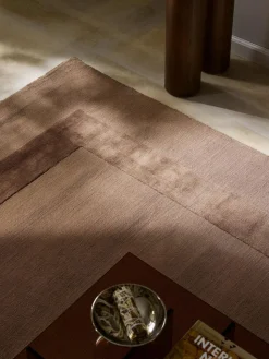 Handgewebter Baumwollteppich Dania mit Hoch-Tief-Struktur