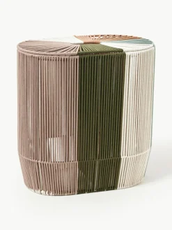 Handgewebter Doppel-Wäschekorb Gabe aus Seil