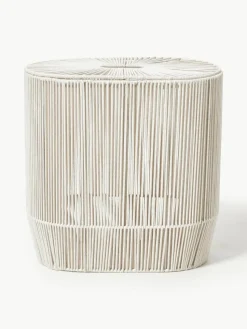 Handgewebter Doppel-Wäschekorb Gabe aus Seil