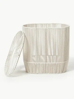 Handgewebter Doppel-Wäschekorb Gabe aus Seil