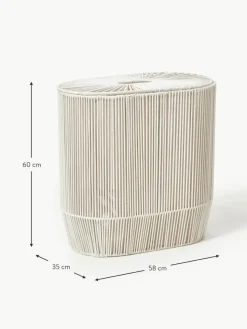 Handgewebter Doppel-Wäschekorb Gabe aus Seil