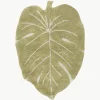 Handgewebter Kinderteppich Mini Monstera mit Hoch-Tief-Effekt, waschbar