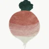 Handgewebter Kinderteppich Ramona the Radish, waschbar