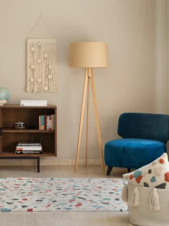 Handgewebter Kinderteppich Terrazzo, waschbar