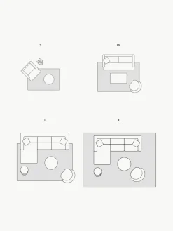 Handgewebter Kinderteppich Clouds mit Hoch-Tief-Effekt, waschbar