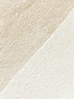 Handgewebter Viskoseläufer Wavy mit welligem Rand