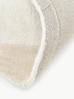 Handgewebter Viskoseläufer Wavy mit welligem Rand