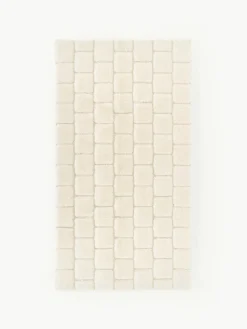 Handgewebter Wollteppich Adley mit Hoch-Tief-Struktur