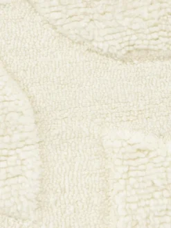 Handgewebter Wollteppich Clio mit Hoch-Tief-Struktur