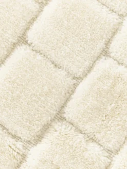 Handgewebter Wollteppich Adley mit Hoch-Tief-Struktur