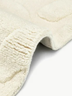 Handgewebter Wollteppich Clio mit Hoch-Tief-Struktur