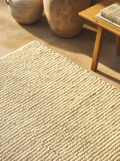 Handgewebter Wollteppich Pebble