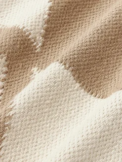 Handgewebtes XL Kissen Asta mit geometrischem Muster