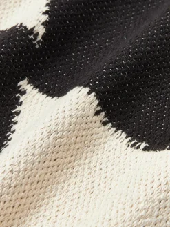 Handgewebtes XL Kissen Asta mit geometrischem Muster