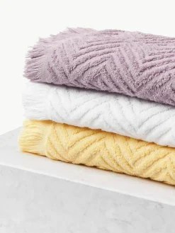 Handtuch Jacqui mit Hoch-Tief-Muster, in verschiedenen Größen