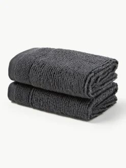 Handtuch Luxe mit Streifenbordüre, in verschiedenen Größen