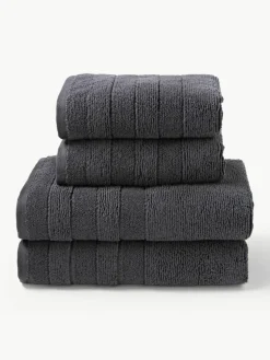 Handtuch-Set Luxe mit Streifenbordüre, in verschiedenen Setgrößen