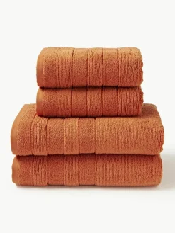 Handtuch-Set Luxe mit Streifenbordüre, in verschiedenen Setgrößen