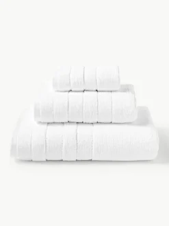 Handtuch-Set Luxe mit Streifenbordüre, in verschiedenen Setgrößen