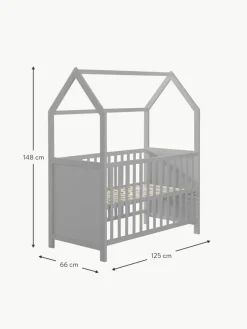 Höhenverstellbares Kinder-Hausbett Style, in verschiedenen Größen