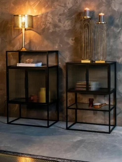 Highboard Boli mit Rillenglas