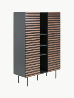 Highboard Kesia mit Walnussfurnier