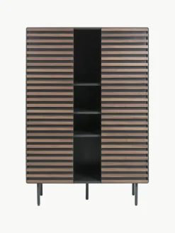 Highboard Kesia mit Walnussfurnier