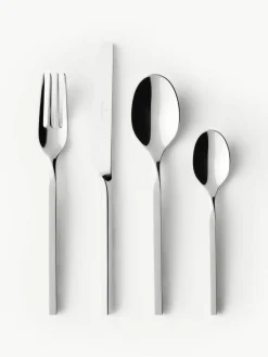 Hochglanzpoliertes Besteck-Set New Wave, 6 Personen (24-tlg.)