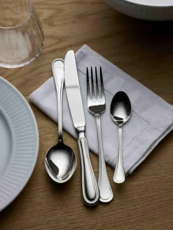 Hochglanzpoliertes Besteck-Set Oxford mit gehämmerten Griffen, 4 Personen (16-tlg.)