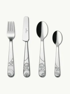 Hochglanzpoliertes Kinderbesteck-Set Roar Like A Lion, 1 Person (4-tlg.)