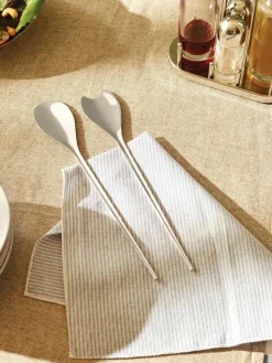 Hochglanzpoliertes Salatbesteck Human