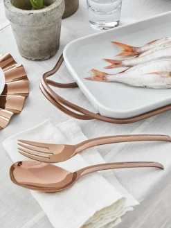 Hochglanzpoliertes Salatbesteck Living