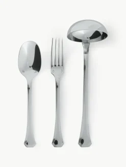 Hochglanzpoliertes Servierbesteck-Set Twenties, 3-tlg.