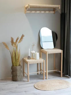 Hocker Abano aus Pappelholz