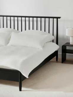 Holzbett Windsor mit Kopfteil aus Kiefernholz